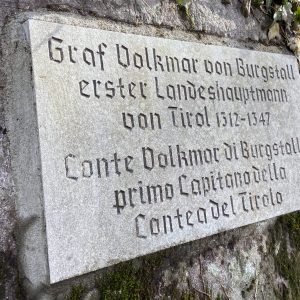 Gedenkstein Volkmar von Burgstall © Philipp Genetti